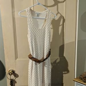 American Rag long lace dress cream color